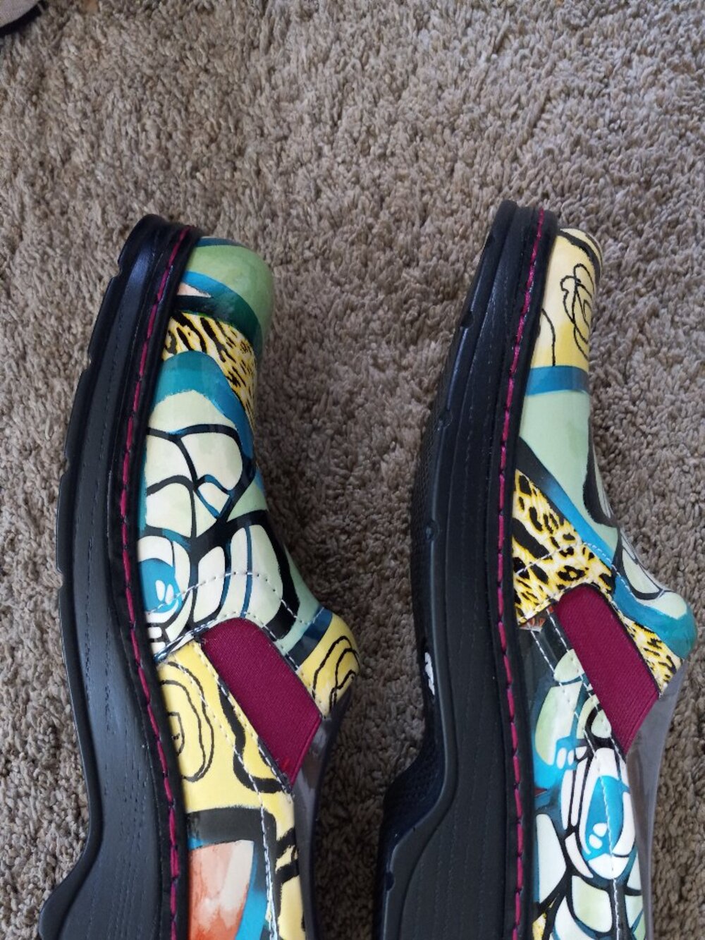 KLOG footwear Naples Mule NWT Sangria Flower 8 - Picture 3 of 5